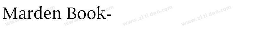 Marden Book字体转换